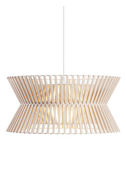 Kontro suspension géométrique noire et bois