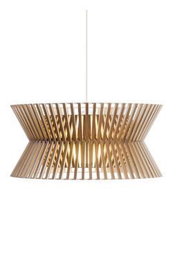 Kontro suspension géométrique noire et bois