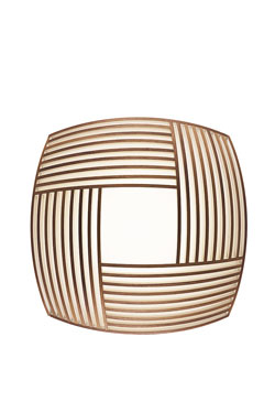 Kuulto plafonnier carré en noyer - Plafonnier by Secto Design