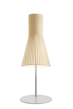 Lampe de table en bois et stratifié noir