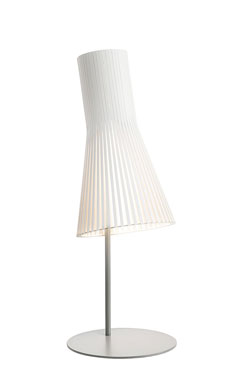 Lampe de table en bois et stratifié noir