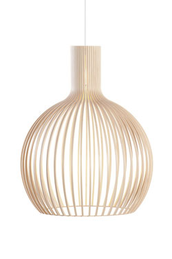Octo suspension modèle blanc et bois
