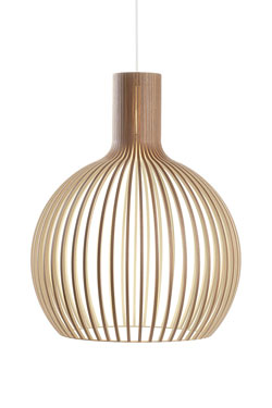 Octo suspension modèle blanc et bois