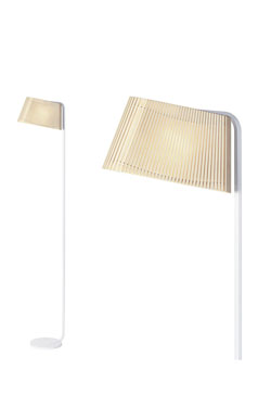 Owalo lampadaire noir à éclairage LED 