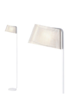 Owalo lampadaire noir à éclairage LED 