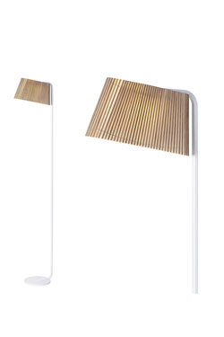 Owalo lampadaire noir à éclairage LED 