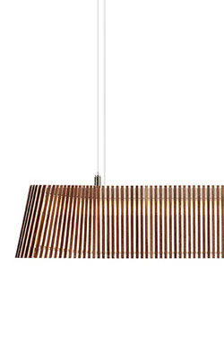 Owalo Suspension longue en bouleau naturel