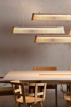 Owalo Suspension longue en bouleau naturel