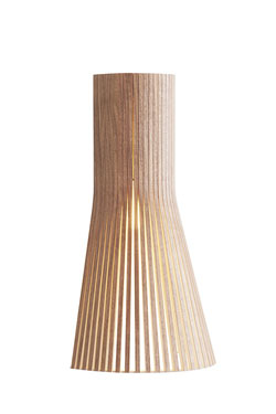 Petite applique design scandinave stratifié noir et bois massif