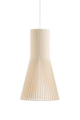 Petite suspension conique en bouleau naturel - Suspension by Secto Design