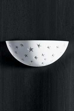 Applique Etoile en plâtre naturel blanc - Luminaire enfant by Sedap