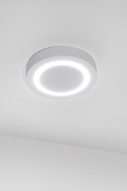 Circle Tech plaster and LED ceiling light 30cm - Ceiling lights by Sedap