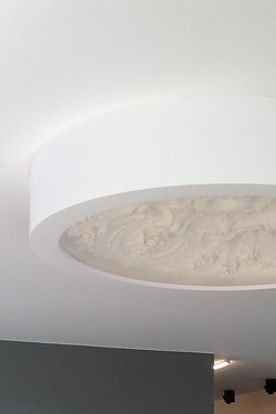 Dome ceiling lamp large model classic pattern in relief
