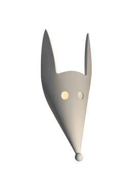 Wolf Playful wall lamp for children in plaster