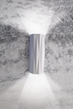 Cristallographie applique effet origami en plâtre
