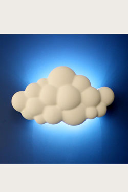 Nuage applique pour chambre d' enfant en plâtre - Luminaire enfant by Sedap