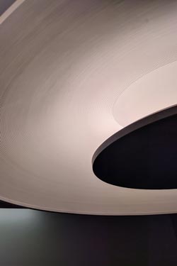 Astre pendant lamp in plaster and marble