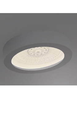 Plafonnier coupole style rosace, motifs fleuris, petit modèle - Plafonnier by Sedap