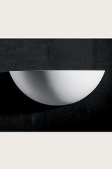 Natural plaster half-shell wall light - Wall lights by Sedap
