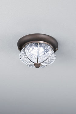 Small baloton crystal glass diamond ceiling light Raggio - Ceiling lights by Siru
