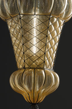 Baba transparent blown glass pendant lamp
