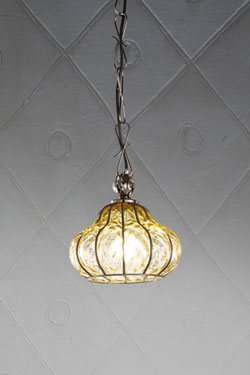 Pendant lamp in amber glass Carro - Pendants by Siru
