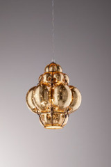 Suspension en verre soufflé feuille d'or Foglia Oro - Suspension by Siru