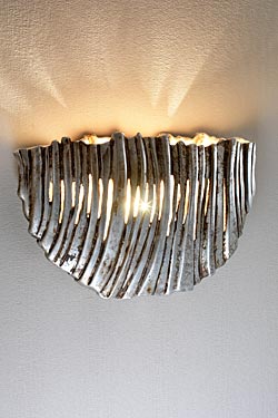 Dune applique murale en céramique argent - Applique by Munari par Stylnove Ceramiche