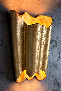 Lunar applique décorée à la feuille d'or - Applique by Munari par Stylnove Ceramiche