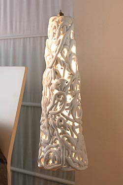 Suspension cône fin céramique en ruban - Suspension by Munari par Stylnove Ceramiche