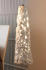 Suspension cône fin céramique en ruban - Suspension by Munari par Stylnove Ceramiche