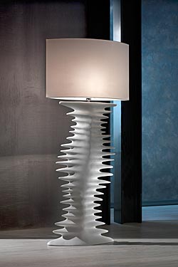 Traccia lampadaire en céramique finition blanc mat - Lampadaire by Munari par Stylnove Ceramiche