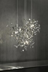 Argent 12-light silver-plated cloud chandelier - Chandeliers by Terzani