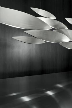 I Lucci chandelier 145cm in brushed nickel