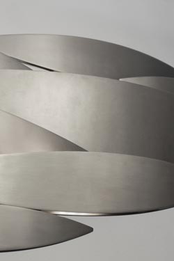 I Lucci lustre 220cm en métal blanc