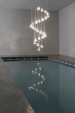 Mizu lustre 26 gouttes de cristal transparent
