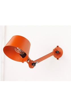 Applique Bolt grand modèle en acier grainé orange