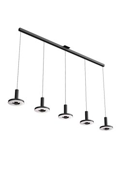 Beads suspension 5 lumières en ligne