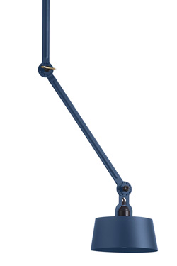 Blue industrial design ceiling lamp in grained steel Bolt - Ceiling lights by Tonone