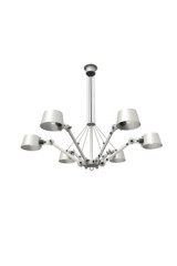Grey Bolt chandelier with 6 branches - Chandeliers by Tonone
