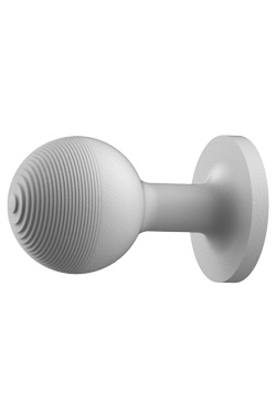 One adjustable wireless spotlight in white and orange metal