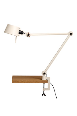 Desk lamp Bolt Desk with two arms, in crème-white metal - Desk lamps by Tonone