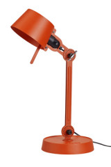 Small Bolt Desk lamp with one arm only, and a base. Bright Orange. - Desk lamps by Tonone