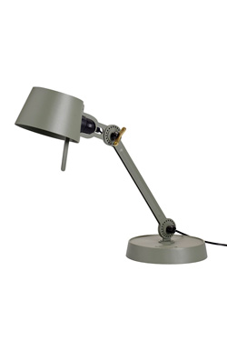 Small Bolt Desk lamp with one arm only, and a base. Moss-green. - Desk lamps by Tonone