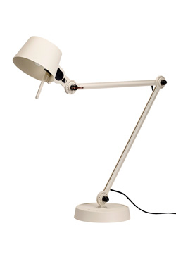 Desk lamp with two arms, in crème metal Bolt Desk - Desk lamps by Tonone