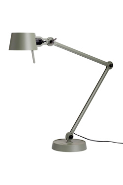 Desk lamp with two arms, in moss-green metal Bolt Desk