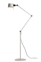 Large Bolt floorlamp with 2 arms in light grey steel - Floor lamps by Tonone