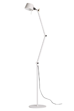 Large pure white industrial design floorlamp  - Floor lamps by Tonone