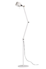 Large pure white industrial design floorlamp  - Floor lamps by Tonone