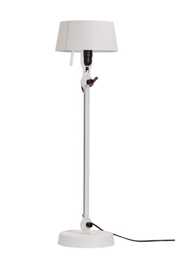 Grande lampe de table blanche en acier grainé Bolt - Lampe de table by Tonone